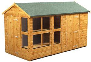 Power 12x6 Apex Combined Potting Shed with 6ft Storage Section